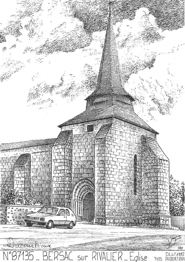 N 87135 - BERSAC SUR RIVALIER - église